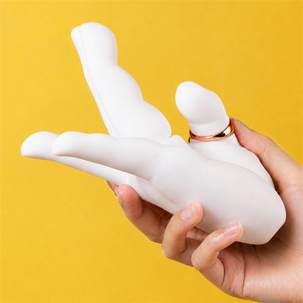 Sensual Hand Gesture Flapping G-Spot & Clitoral Vibrator Warm Hand pro