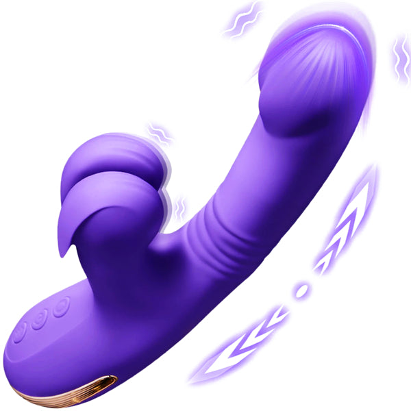 Shock Clip Thrusting Rabbit Vibrator