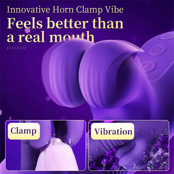 Shock Clip Thrusting Rabbit Vibrator
