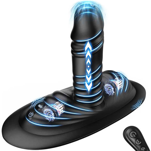 Sit and Ride Anal Beads Strapless Strap On Vibrator