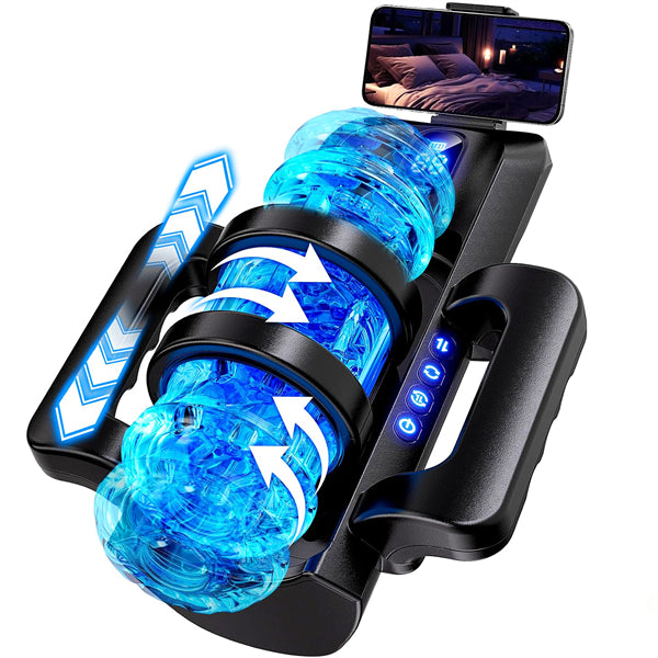 Smart Automatic 1–10 cm Adjustable Thrusting Male Stroker With Handle