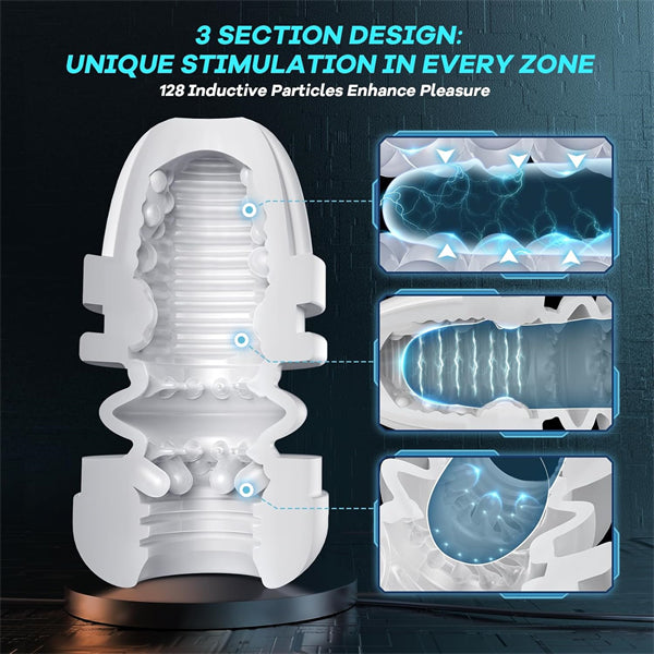 Smart Penis Pump Sex Toy for Men with 9 Sucking Thrusting Vibrating