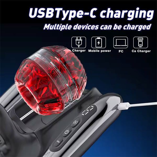 Smart Telescopic Stroker with Clamping Vibration Dual Handle Control