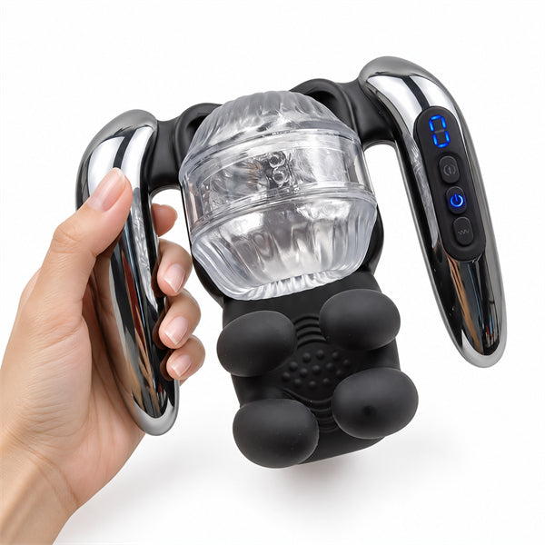 Smart Telescopic Stroker with Clamping Vibration Dual Handle Control