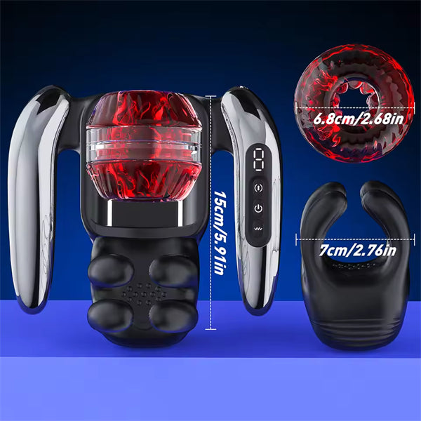 Smart Telescopic Stroker with Clamping Vibration Dual Handle Control