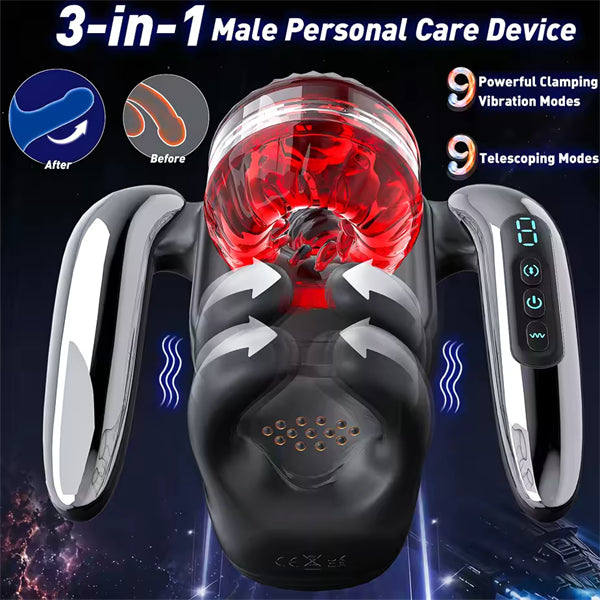 Smart Telescopic Stroker with Clamping Vibration Dual Handle Control