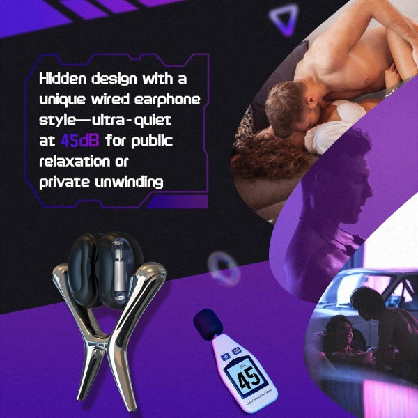 TINGON Vibrating Nipple Clamps Nipple Vibrators for Men With App Control