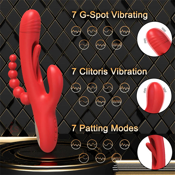 Tapping Rabbit Vibarator PRO 2 Red