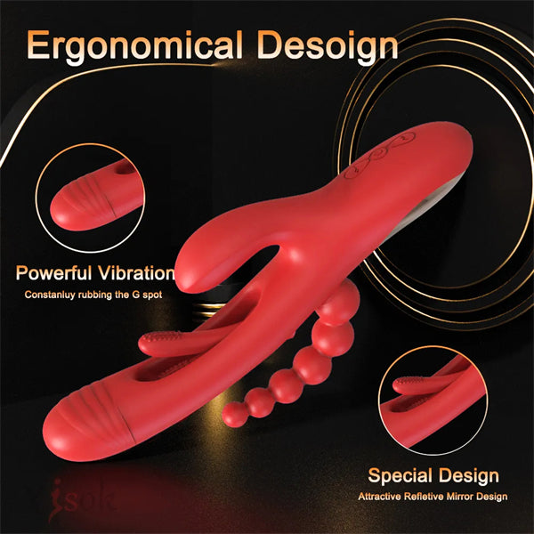 Buy Tapping Rabbit Vibarator PRO 2 Red | Rabbit Vibrator | Rosetoy ROSETOY Buy Tapping Rabbit Vibarator PRO 2 Red | Rabbit Vibrator | Rosetoy ROSETOY