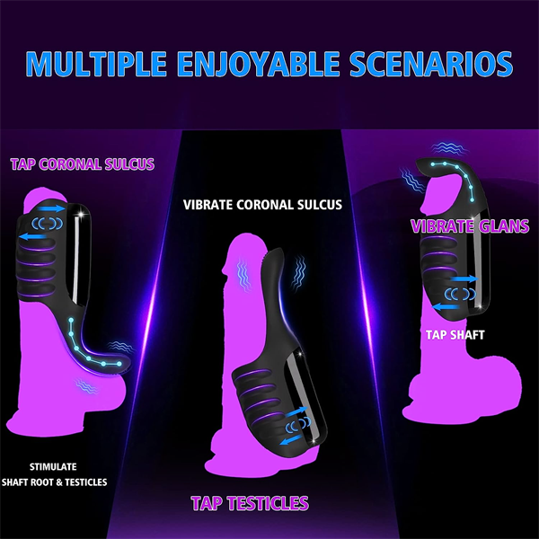 2IN1 Tapping Vibrating Penis Trainer