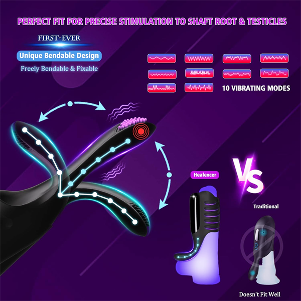 2IN1 Tapping Vibrating Penis Trainer