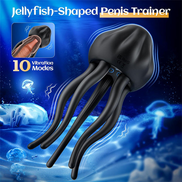 10 Vibrating Jellyfish Male Vibrator for Penis
