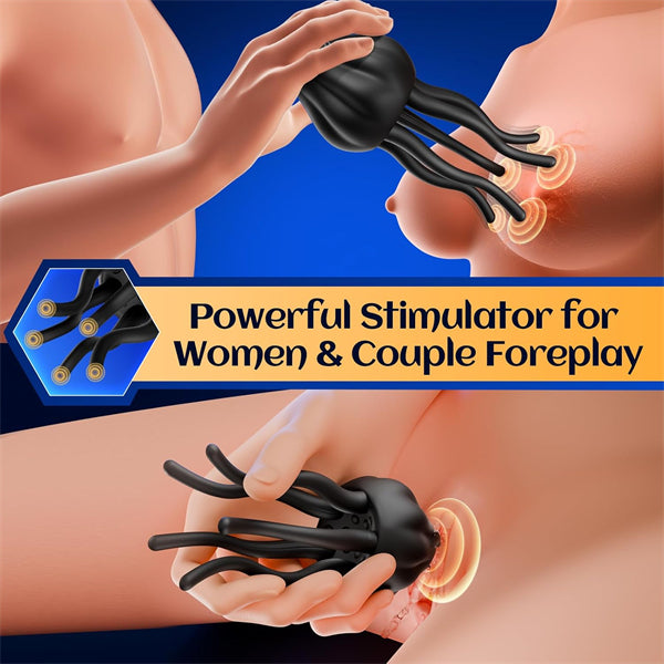 10 Vibrating Jellyfish Male Vibrator for Penis