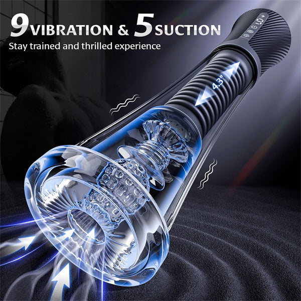 Transparent Visua Male Masturbator Penis Pump Enlarger