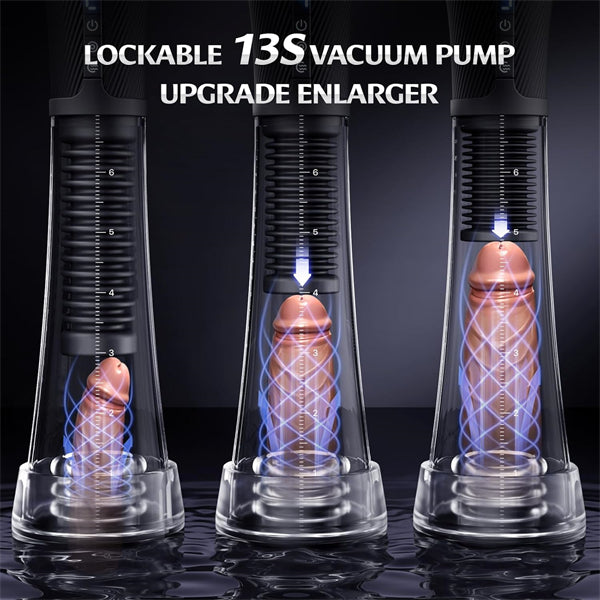 Transparent Visua Male Masturbator Penis Pump Enlarger