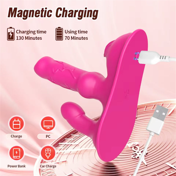 Triple-Action Sit & Ride Vibrator With APP Remote Control