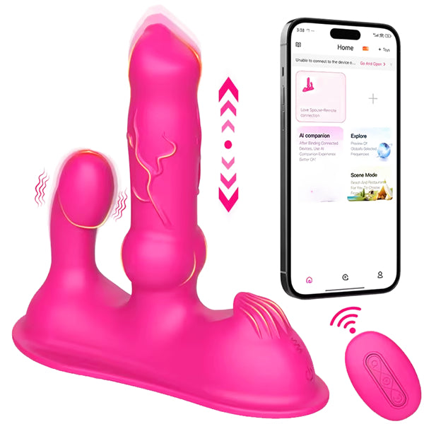 Triple-Action Sit & Ride Vibrator With APP Remote Control