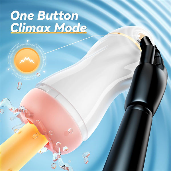 Upgraded 7 Vibration & Suction Stroker White