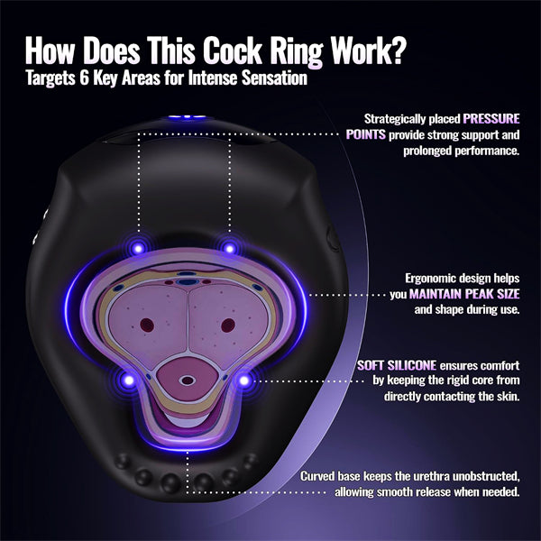 Vibrating Cock Ring Ergonomic Contour