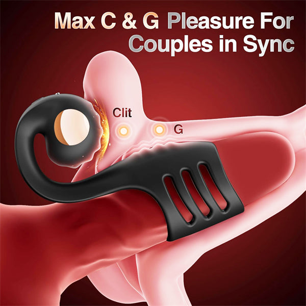 Vibrating Cock Ring Sleeve with Snail-Shaped Vibrator