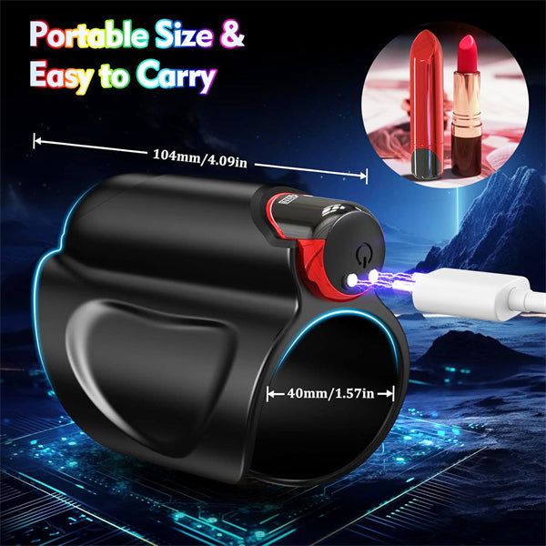 Vibrating Cock Ring with Detachable Bullet Vibrator Trainer