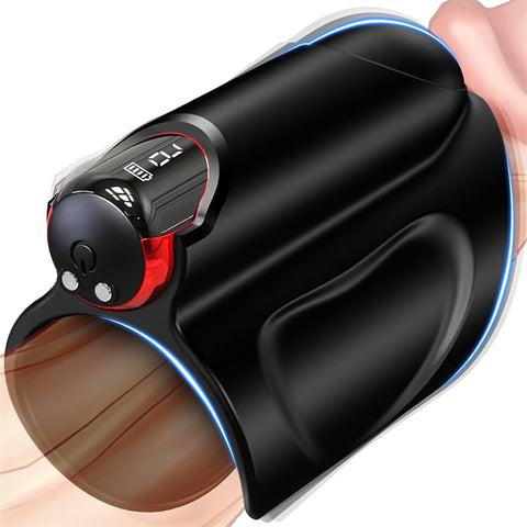 Vibrating Cock Ring with Detachable Bullet Vibrator Trainer