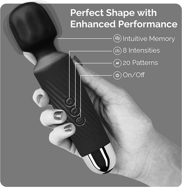 Colorful AV Wand Vibrator Black