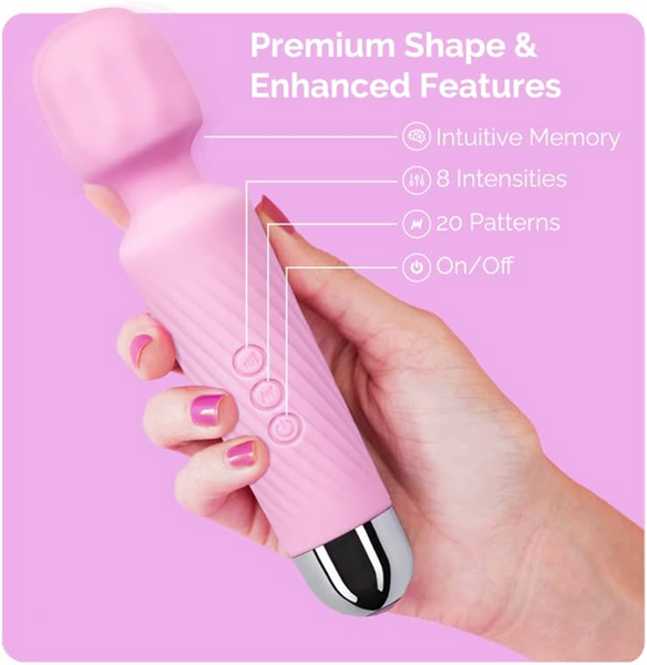 Colorful AV Wand Vibrator Pink