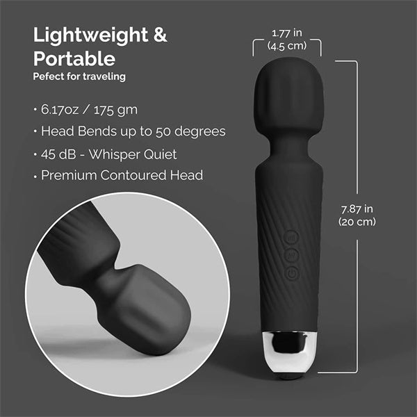Colorful AV Wand Vibrator Black