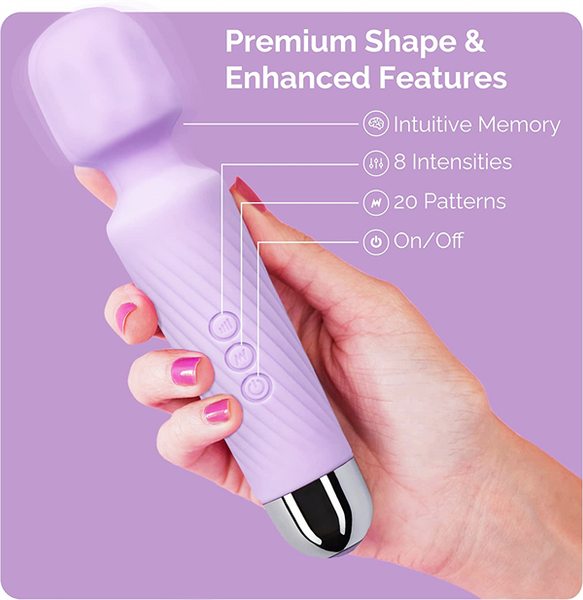 Colorful AV Wand Vibrator Light Purple