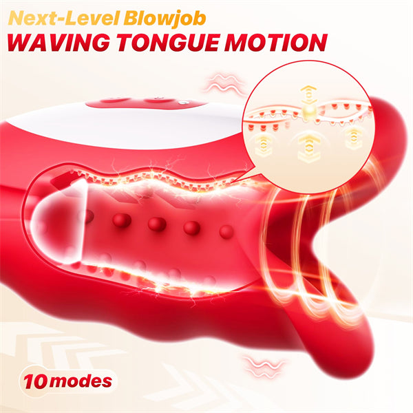 Waving Motion Male Sex Toy with Hollow Out Design