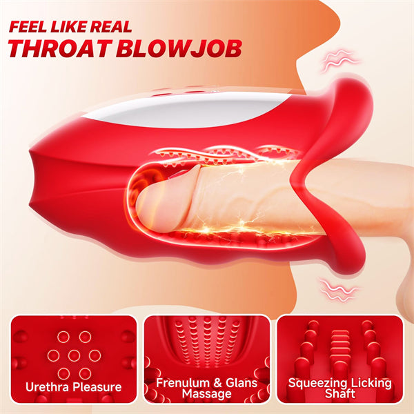Waving Motion Male Sex Toy with Hollow Out Design