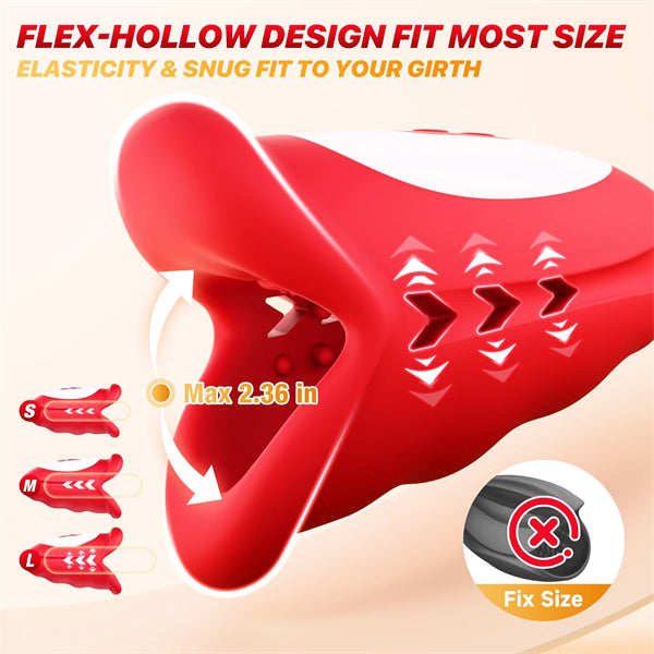 Waving Motion Male Sex Toy with Hollow Out Design
