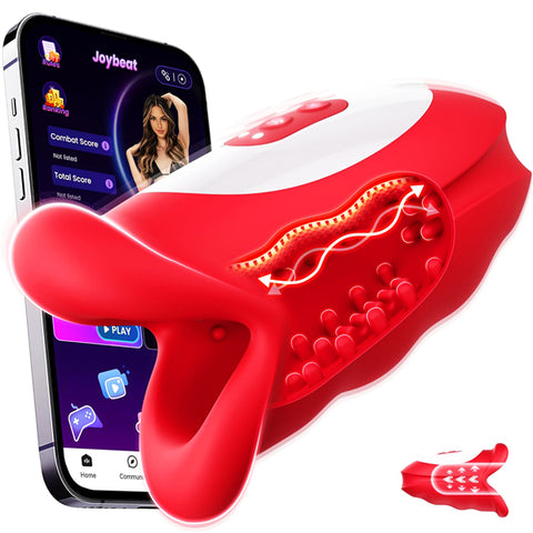 Waving Motion Male Sex Toy with Hollow Out Design