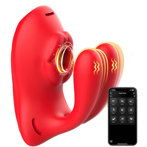Wearable Smart Sucking Vibrator for Couples with APP Control