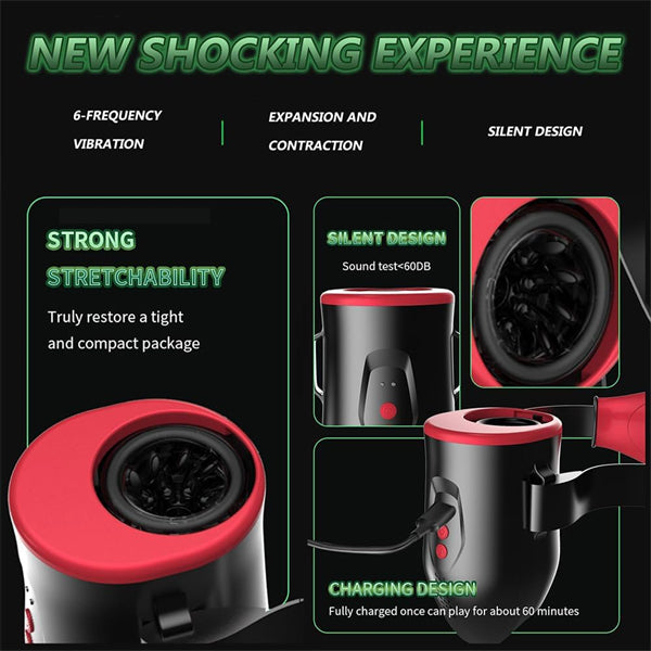 Wearable Strap Automatic Male Masturbator