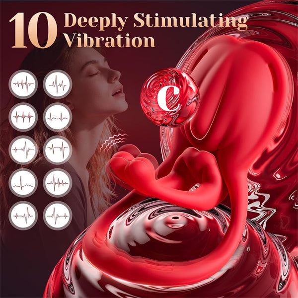 Wearable Vibrator Couples Sex Toys Strap on Vibrator with 10 Vibration Modes