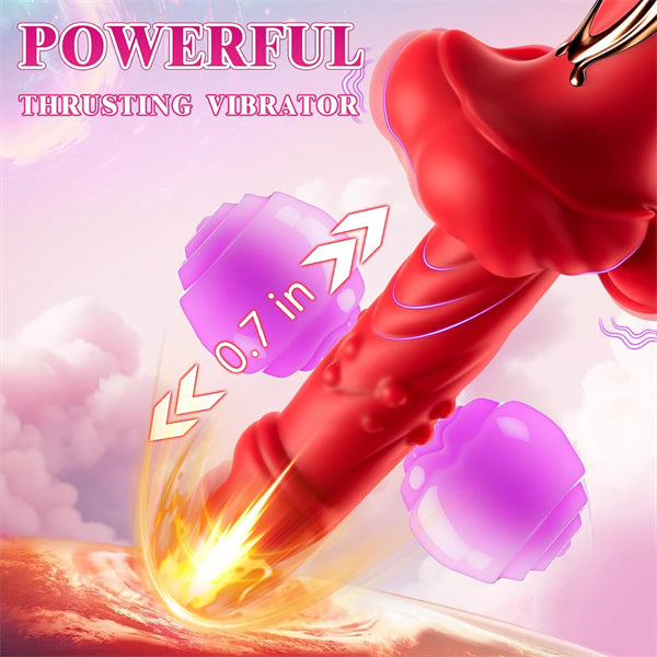 Buy Big Mouth Rose Dildo | Rose Vibrators | Rosetoy  ROSETOY