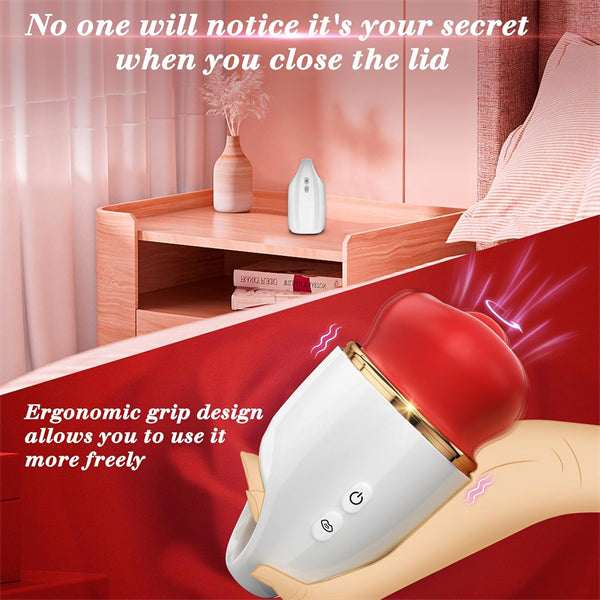 Soft Licking Sucking  Big Mouth Vibrator PRO4 (With Cover)