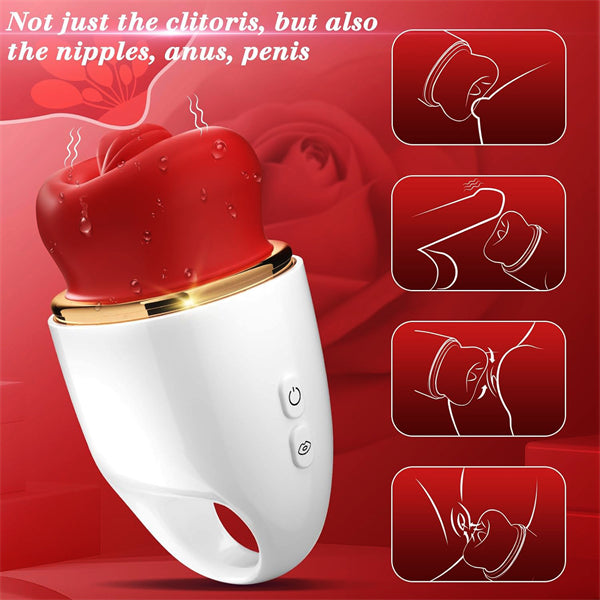 Soft Licking Sucking  Big Mouth Vibrator PRO4 (With Cover)