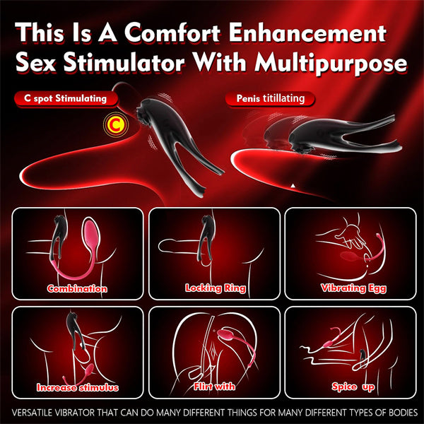 Buy Rose Cock Ring Vibrator With Love Egg | Cock Ring