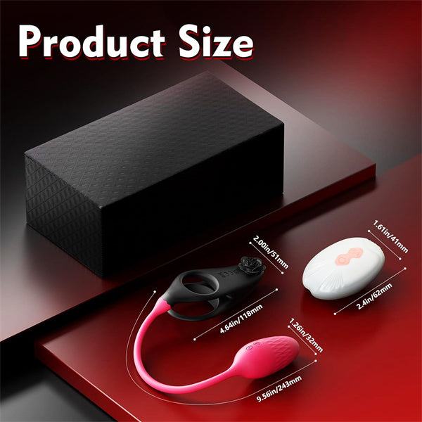 Buy Rose Cock Ring Vibrator With Love Egg | Cock Ring | Rosetoy  ROSETOY