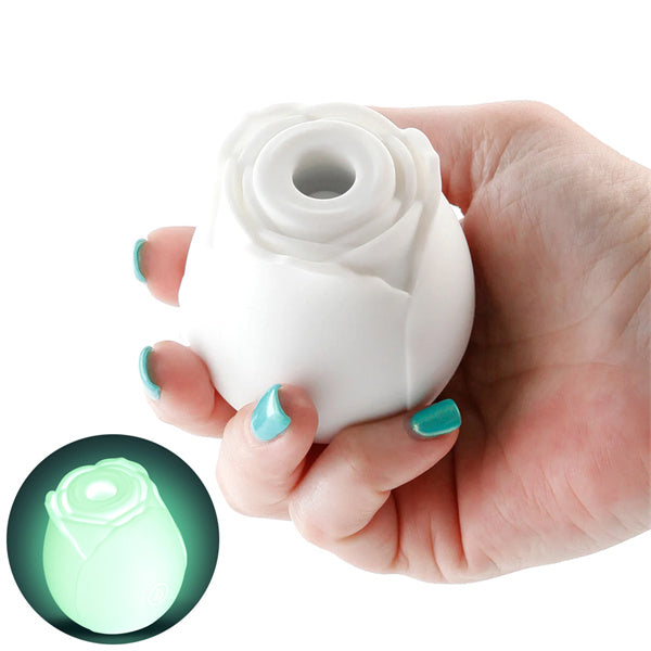 Glow In Dark Rose Vibrator Light Blue