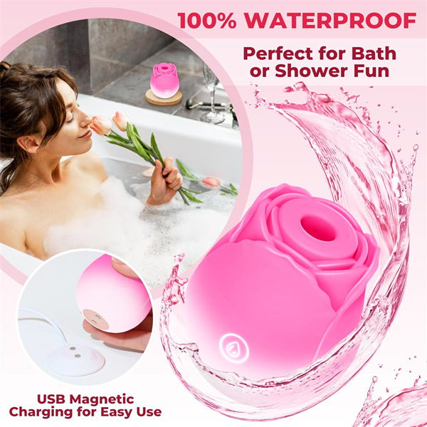 Gradient Color Rose Vibrator