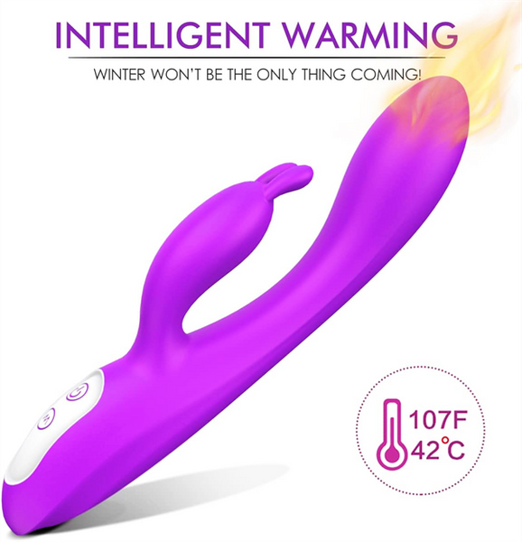 Heating Rabbit Vibrator Hot Pink