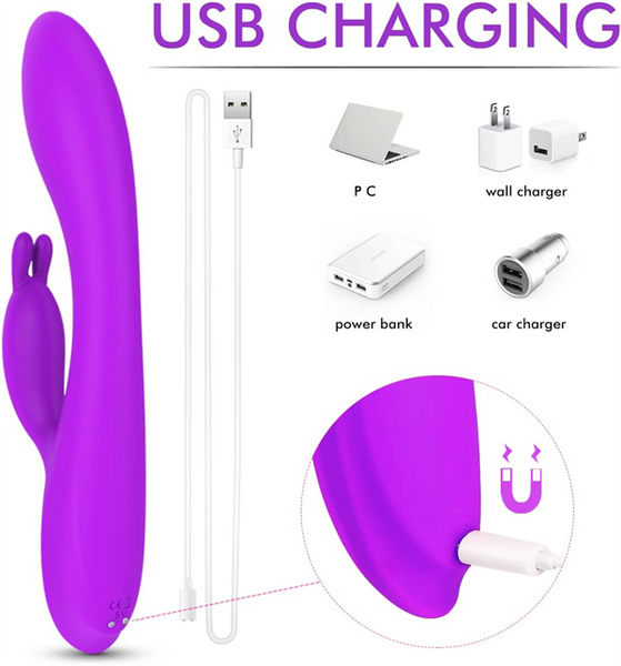 Heating Rabbit Vibrator Hot Pink