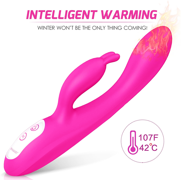 Heating Rabbit Vibrator Hot Pink