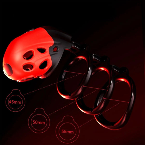Lockink Estim Chastity Cage – Retractable, Vibrating & Wireless Remote