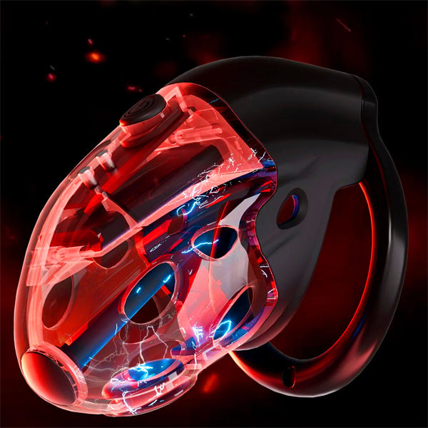 Lockink Estim Chastity Cage – Retractable, Vibrating & Wireless Remote
