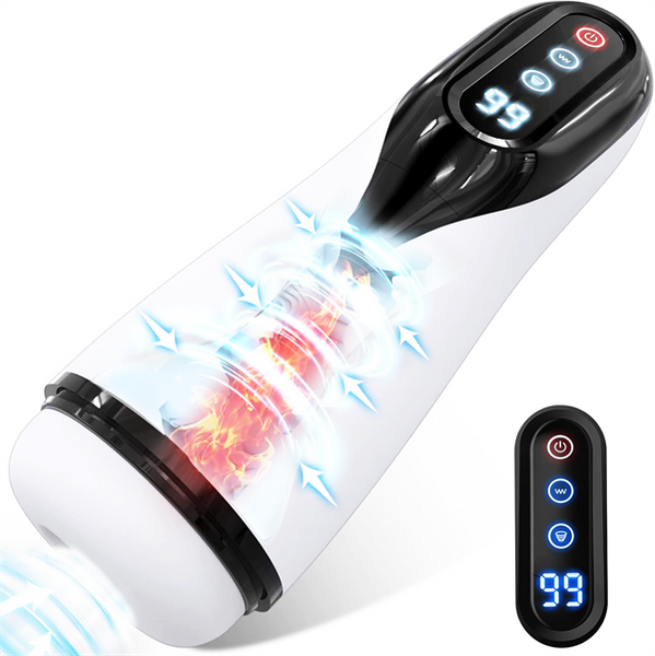 9 Suction & Vibration & Heating Male Stroker